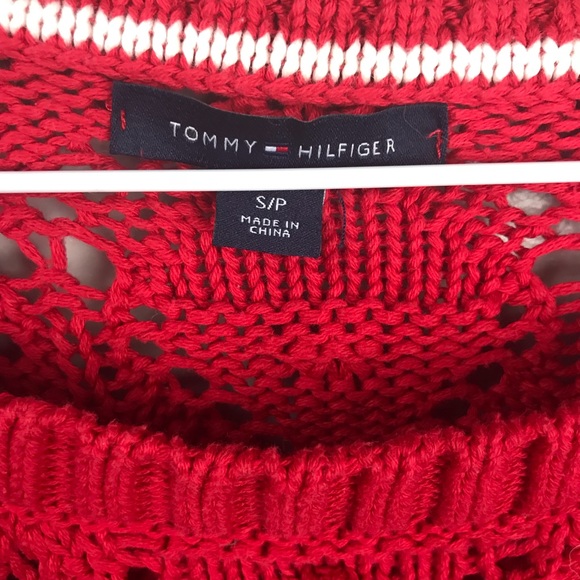Tommy Hilfiger Red Diamond Long Sleeve Sweater - Picture 4 of 6